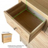 Como 2 Over 2 Chest of Drawers